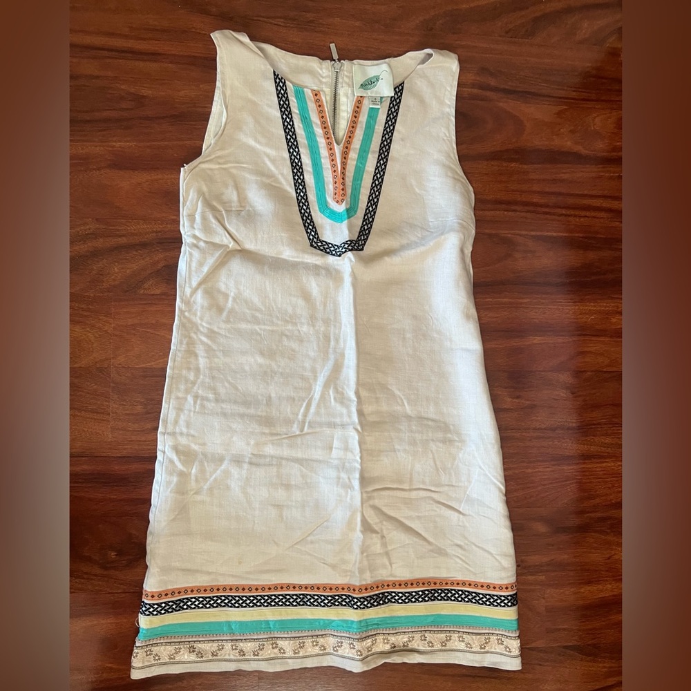 Mini dress in off white